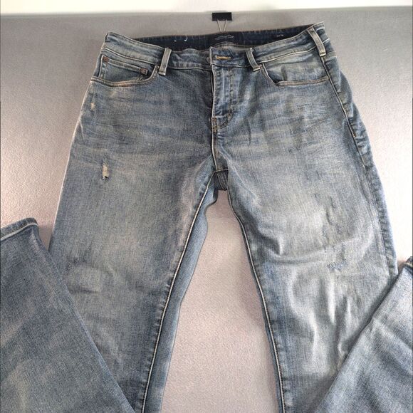 Scotch & Soda Skim Mens Blue Jeans Amsterdam Blauw Size W 34x L 32 - Picture 4 of 16